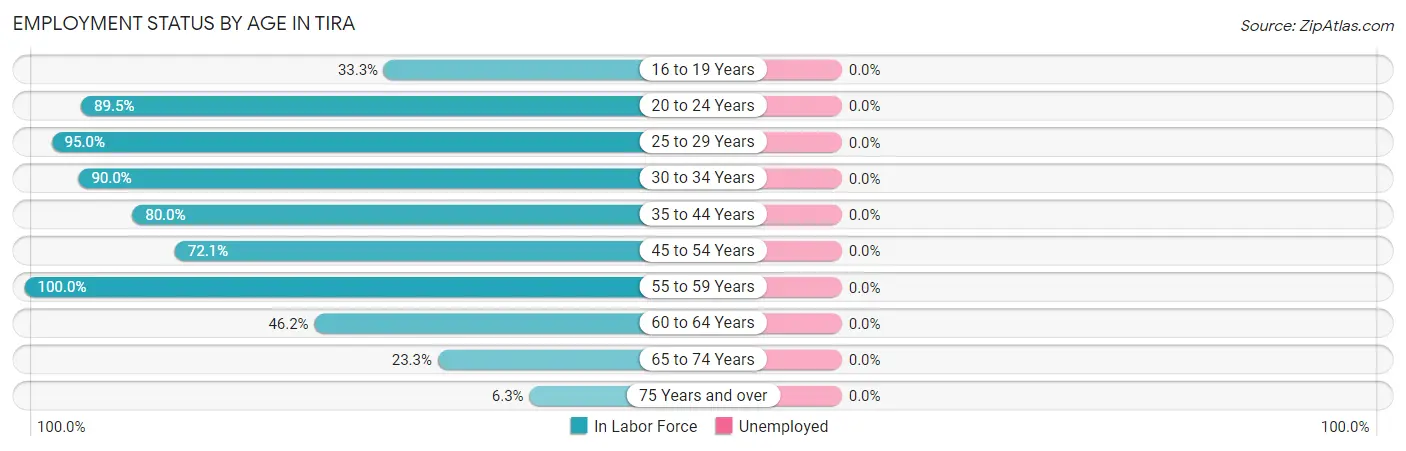 Employment Status by Age in Tira