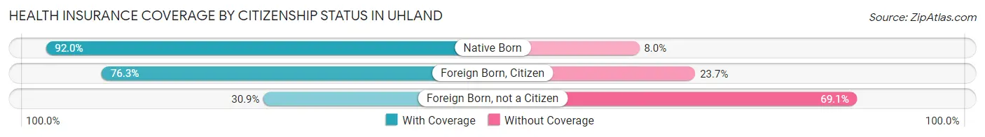 Health Insurance Coverage by Citizenship Status in Uhland