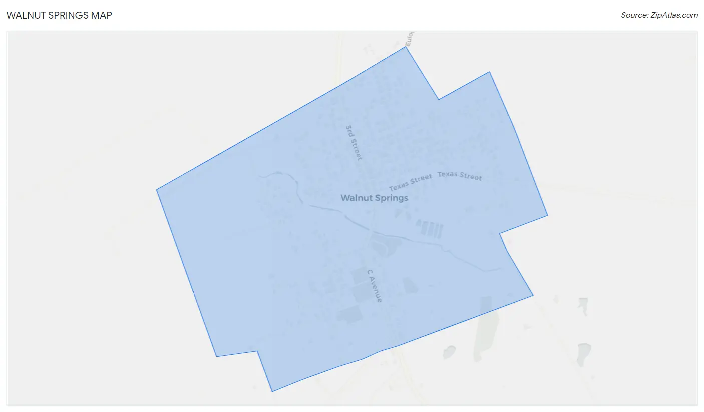 Walnut Springs Map