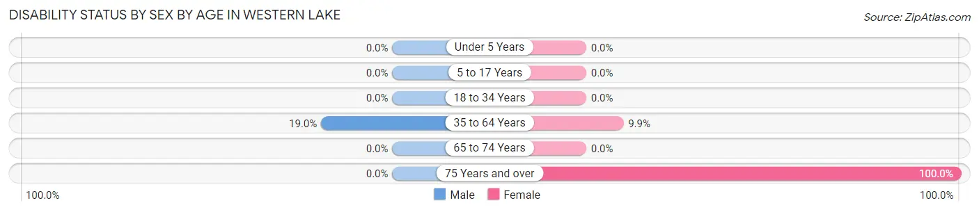 Disability Status by Sex by Age in Western Lake