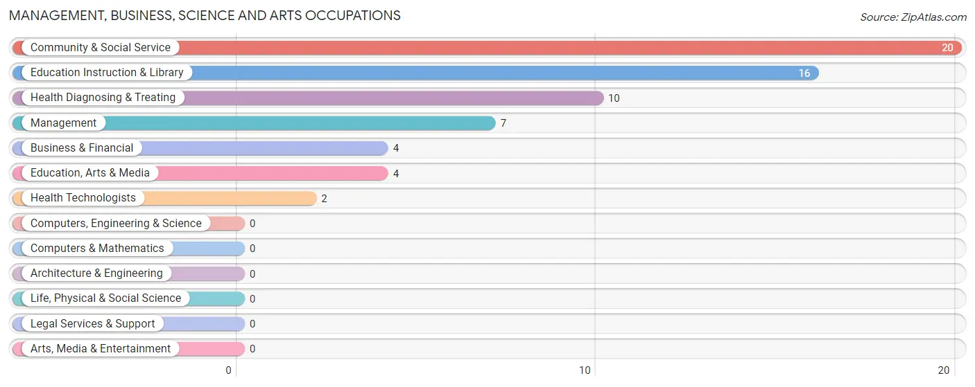 Management, Business, Science and Arts Occupations in Whiteface