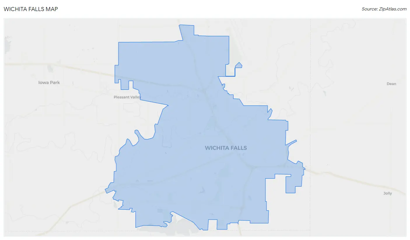 Wichita Falls Map