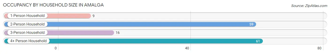 Occupancy by Household Size in Amalga