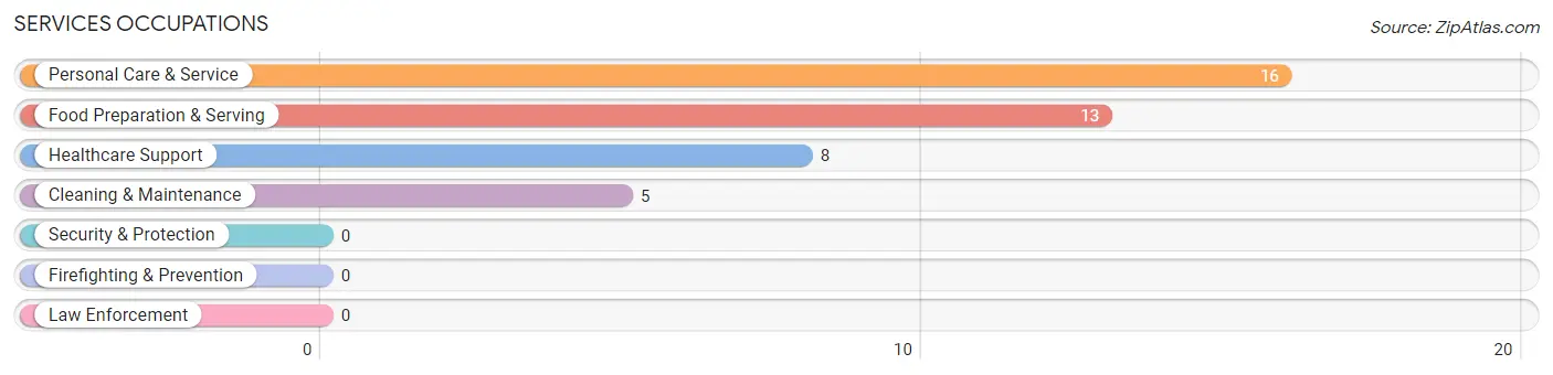 Services Occupations in Amalga