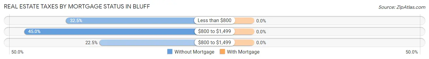 Real Estate Taxes by Mortgage Status in Bluff