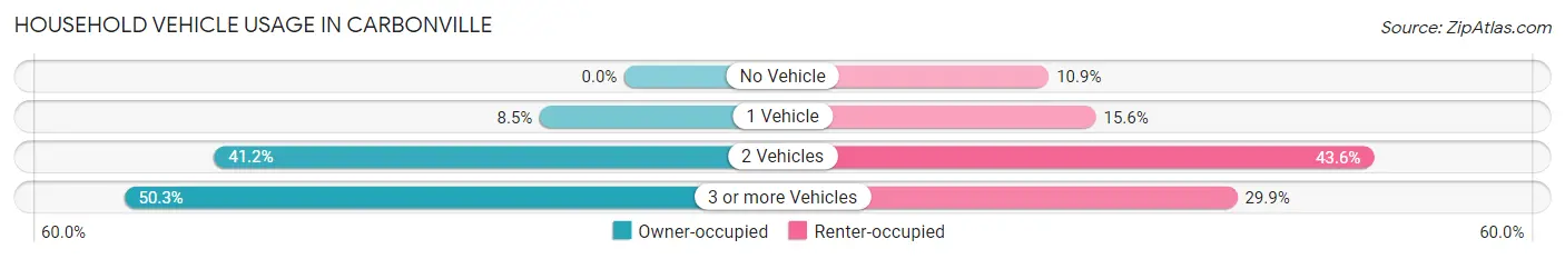 Household Vehicle Usage in Carbonville