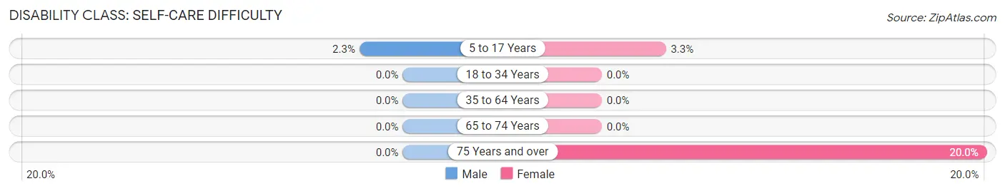 Disability in Corinne: <span>Self-Care Difficulty</span>