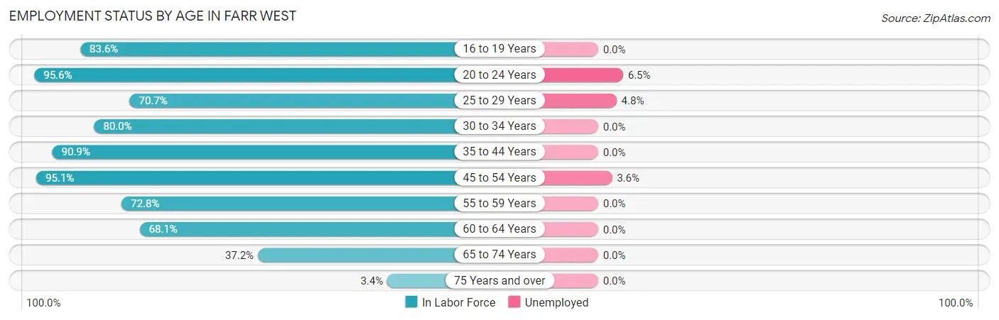 Employment Status by Age in Farr West