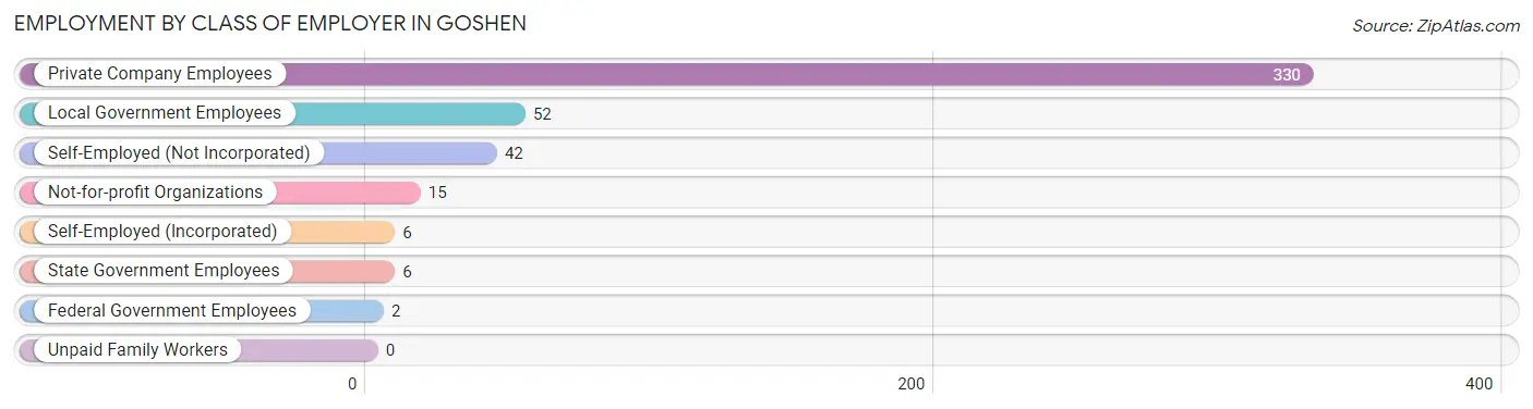 Employment by Class of Employer in Goshen