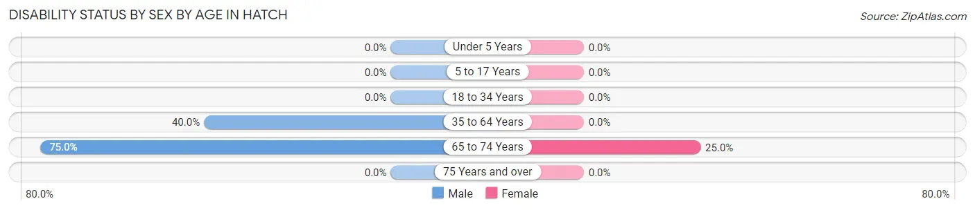 Disability Status by Sex by Age in Hatch