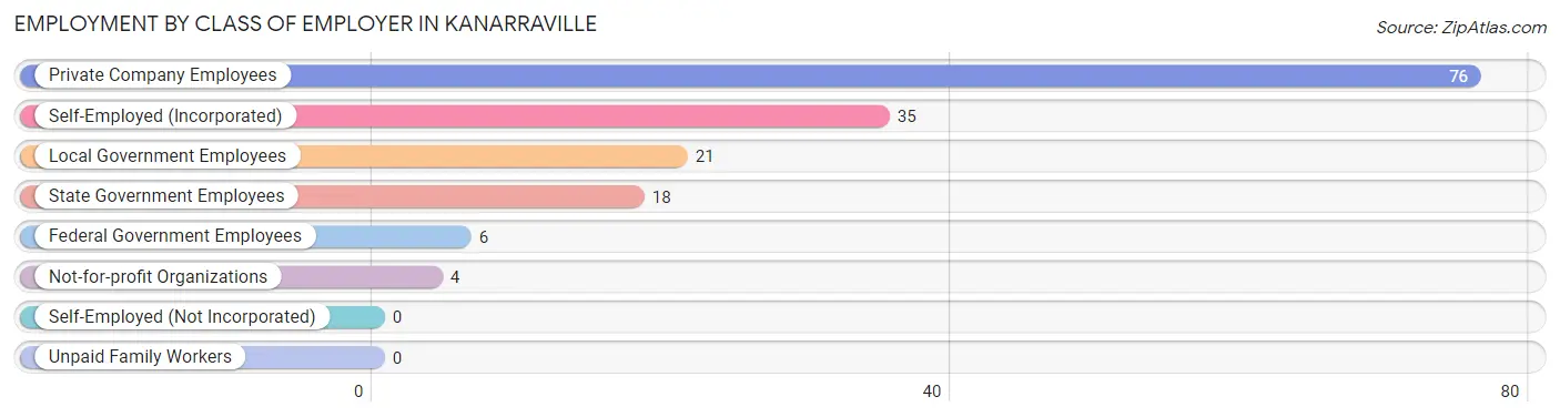 Employment by Class of Employer in Kanarraville