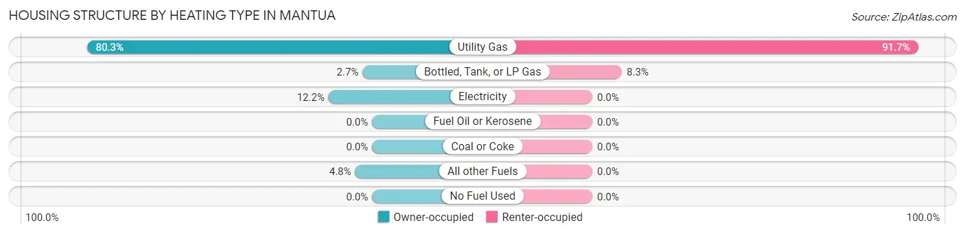 Housing Structure by Heating Type in Mantua