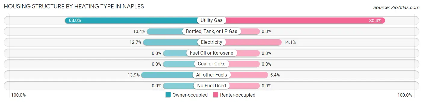 Housing Structure by Heating Type in Naples