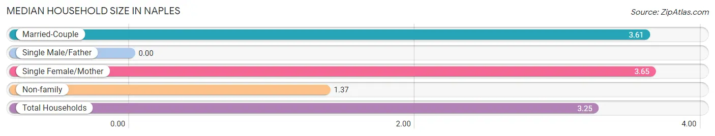 Median Household Size in Naples