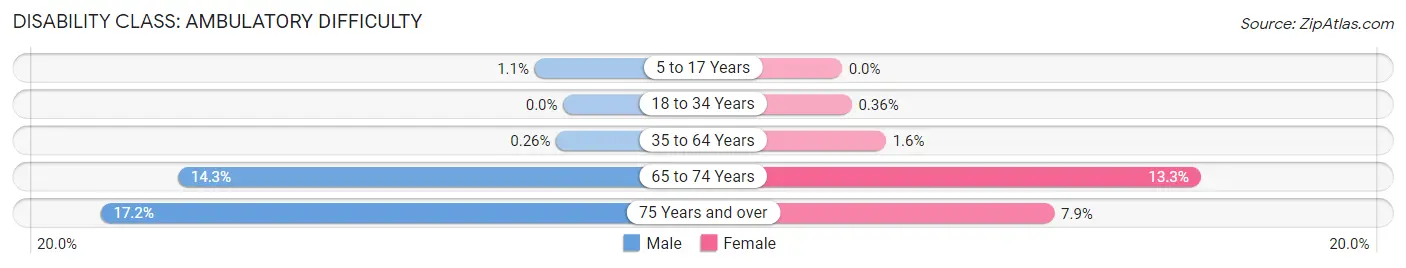 Disability in Saratoga Springs: <span>Ambulatory Difficulty</span>