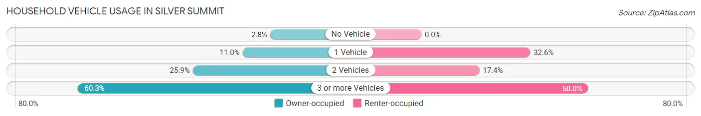 Household Vehicle Usage in Silver Summit