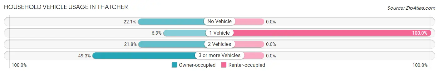 Household Vehicle Usage in Thatcher