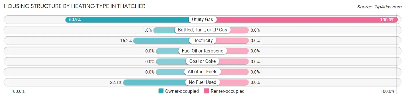 Housing Structure by Heating Type in Thatcher