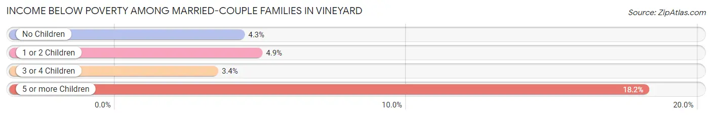 Income Below Poverty Among Married-Couple Families in Vineyard