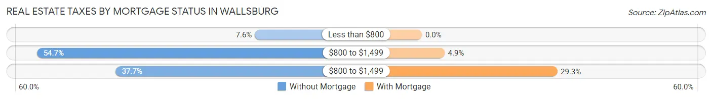 Real Estate Taxes by Mortgage Status in Wallsburg