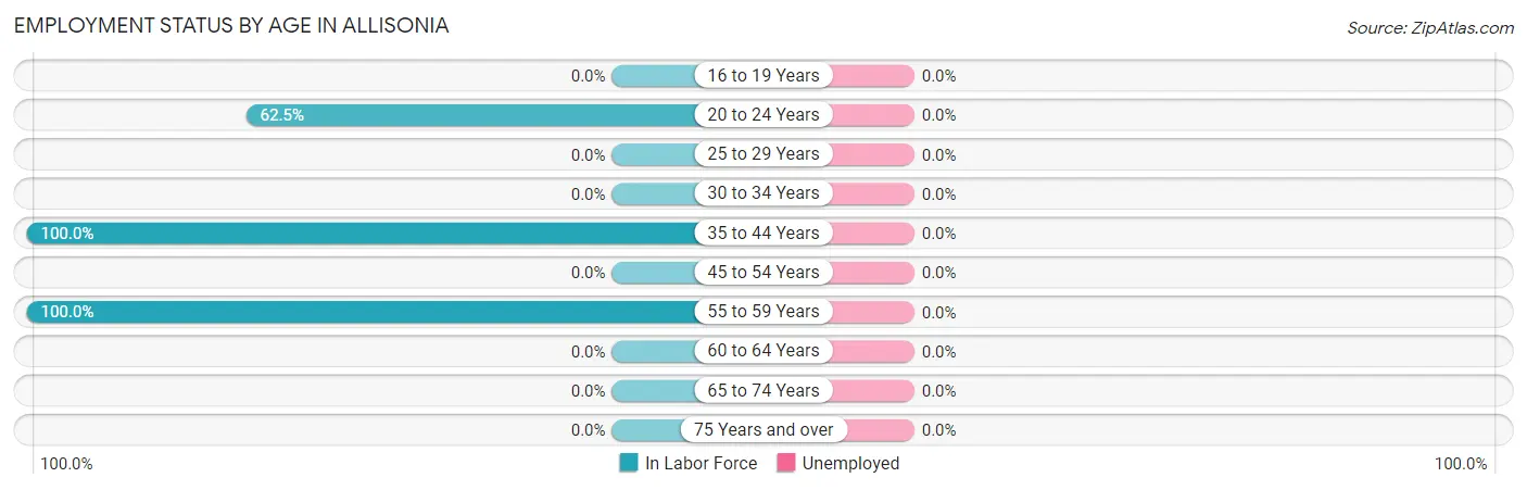Employment Status by Age in Allisonia