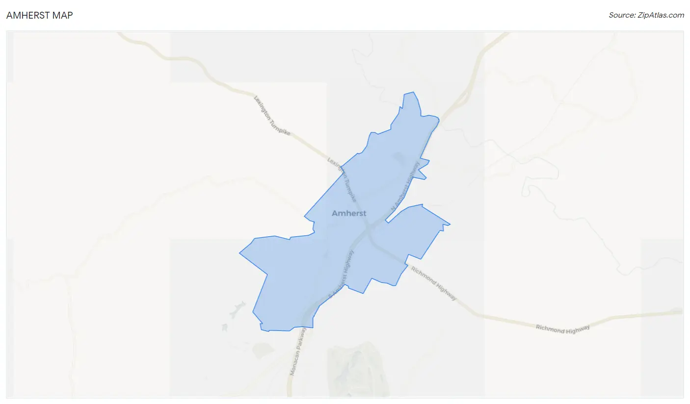 Amherst Map