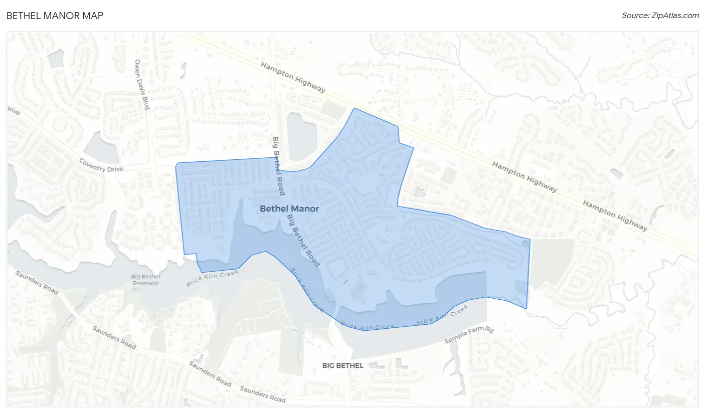 Bethel Manor Map