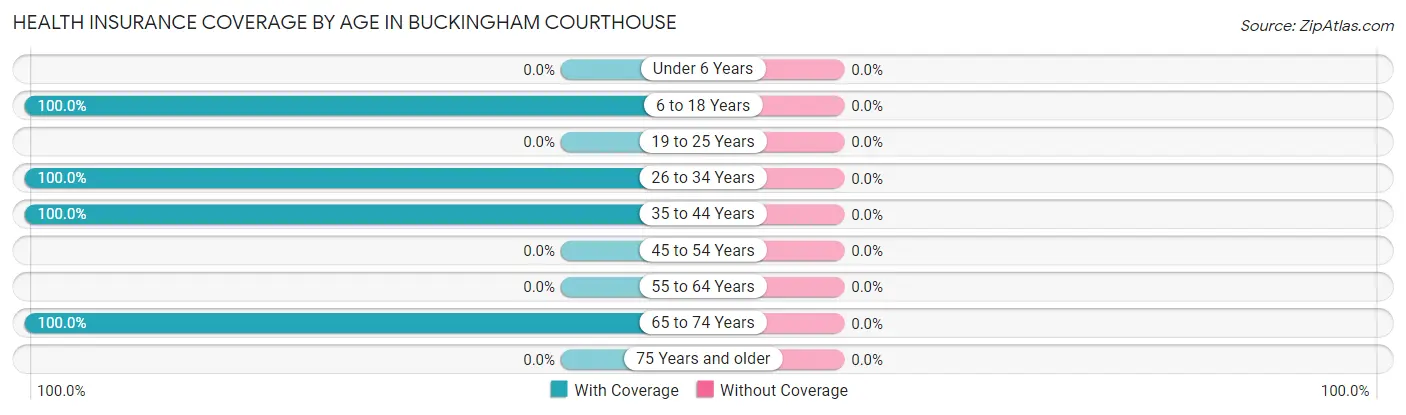 Health Insurance Coverage by Age in Buckingham Courthouse
