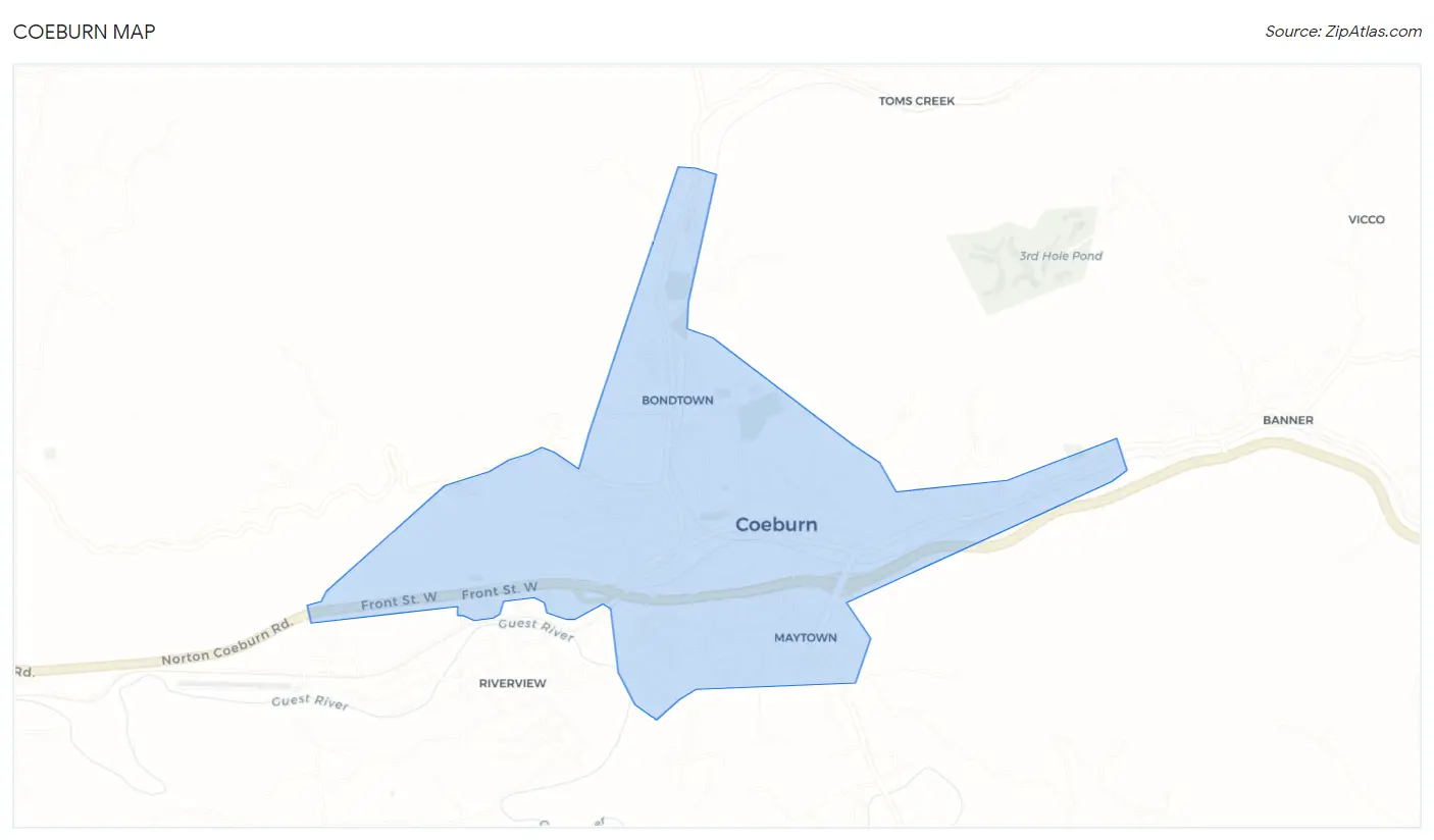 Coeburn Map