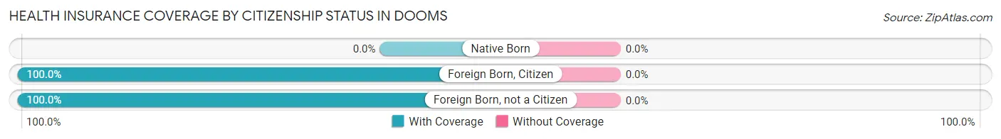 Health Insurance Coverage by Citizenship Status in Dooms