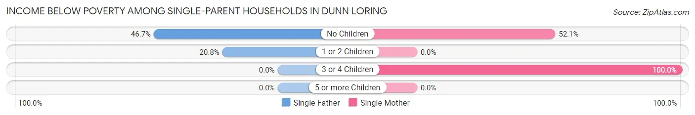 Income Below Poverty Among Single-Parent Households in Dunn Loring