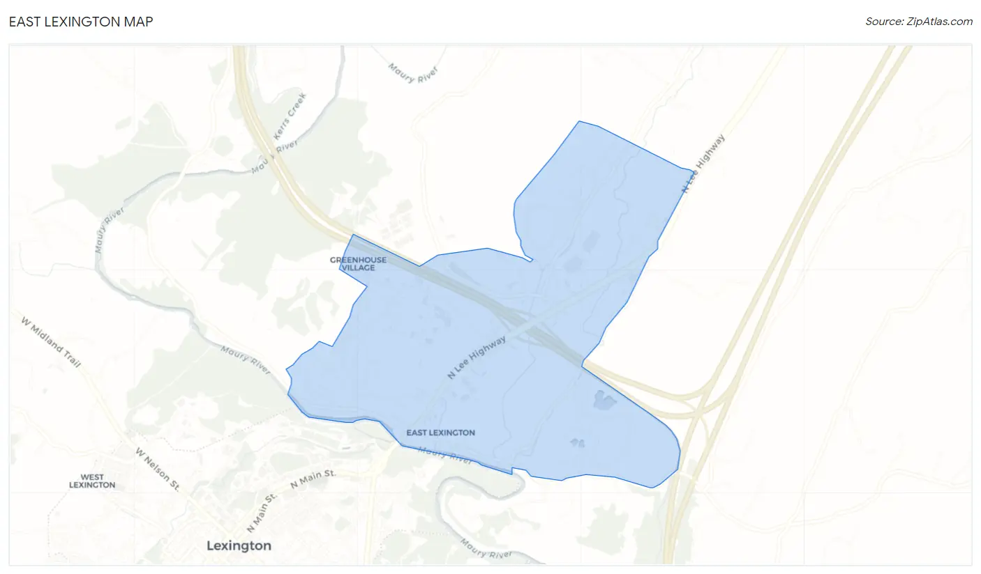 East Lexington Map