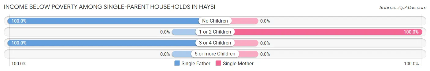 Income Below Poverty Among Single-Parent Households in Haysi