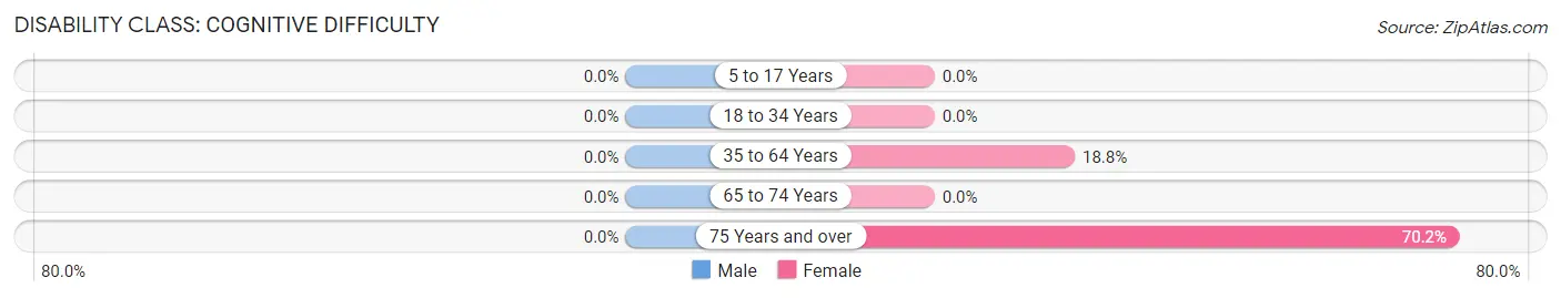 Disability in Hot Springs: <span>Cognitive Difficulty</span>