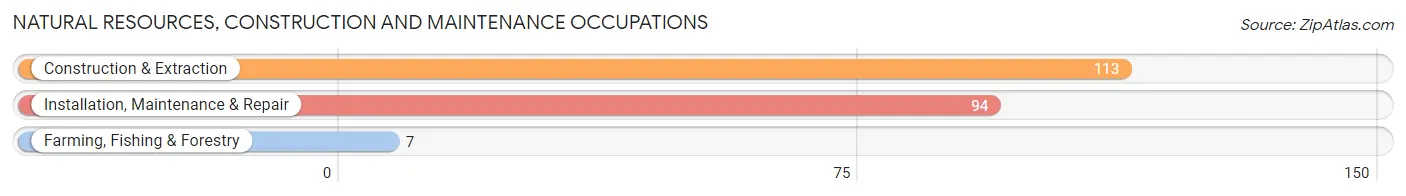 Natural Resources, Construction and Maintenance Occupations in Huntington