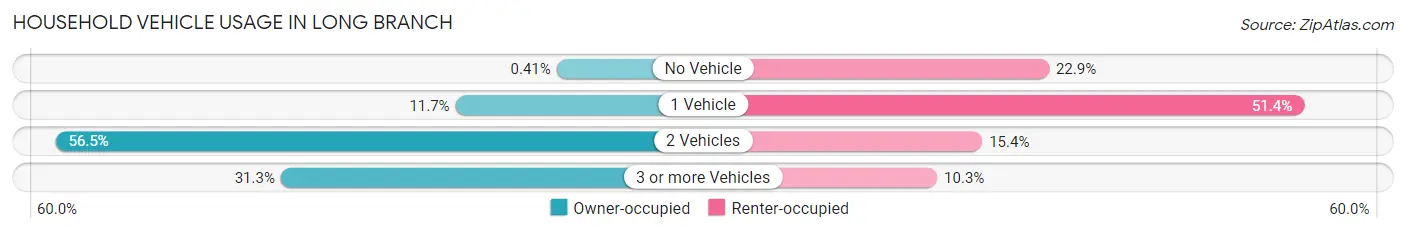 Household Vehicle Usage in Long Branch