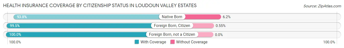 Health Insurance Coverage by Citizenship Status in Loudoun Valley Estates