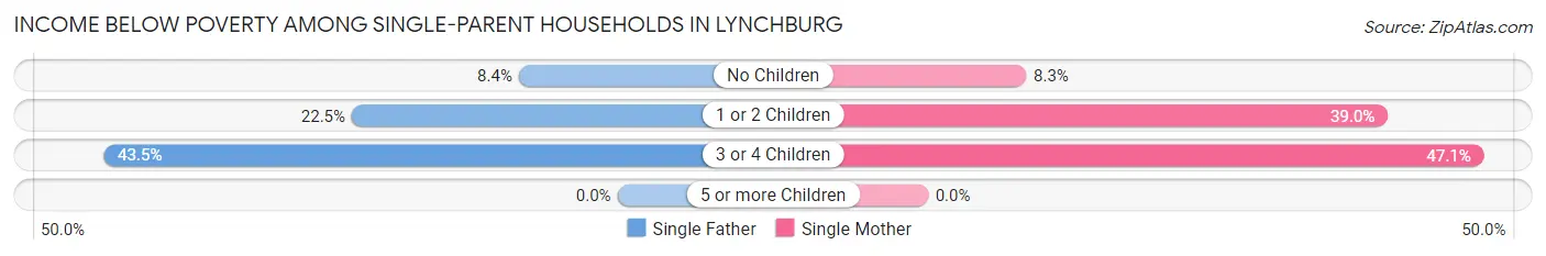 Income Below Poverty Among Single-Parent Households in Lynchburg