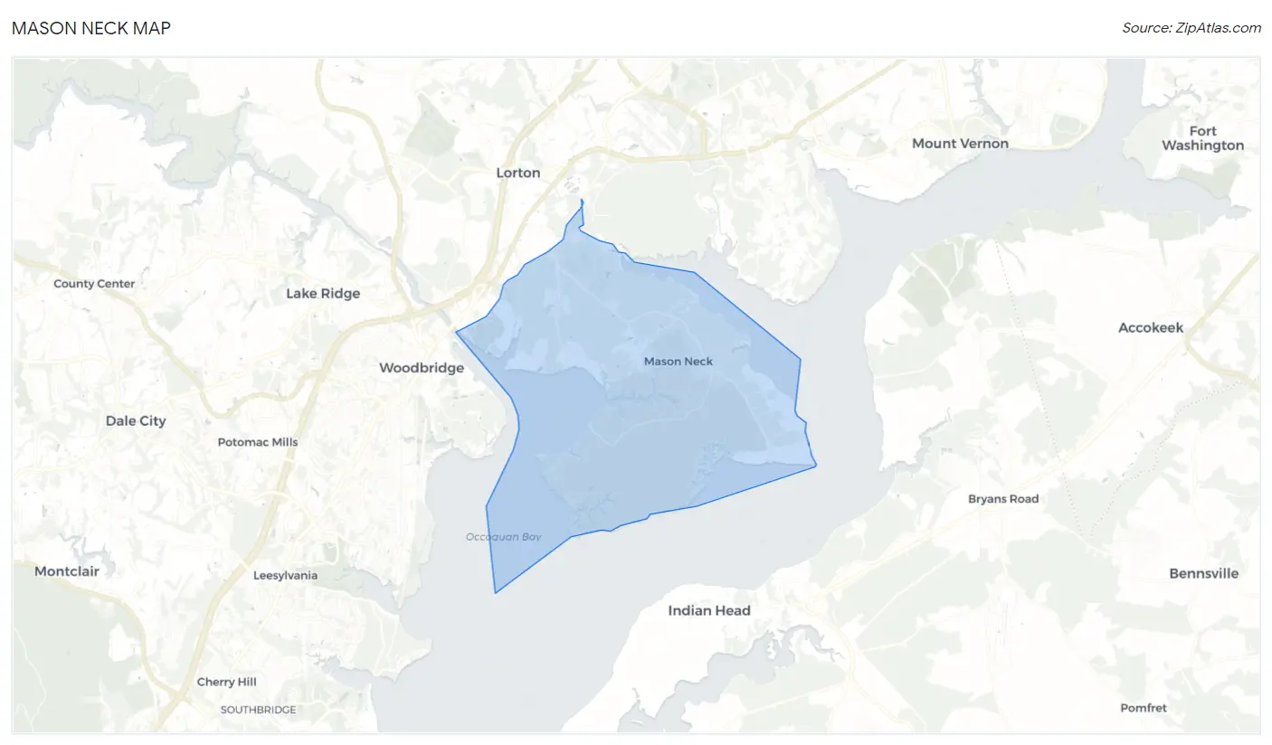 Mason Neck Map