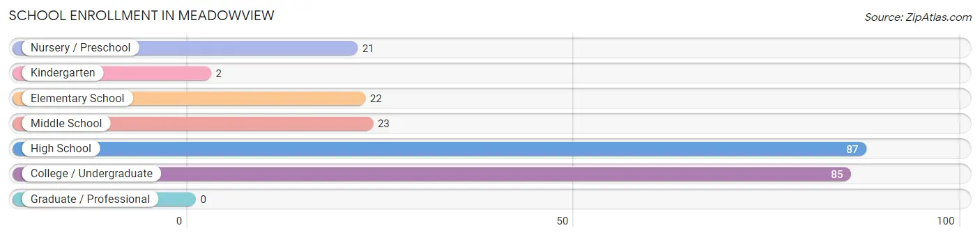 School Enrollment in Meadowview