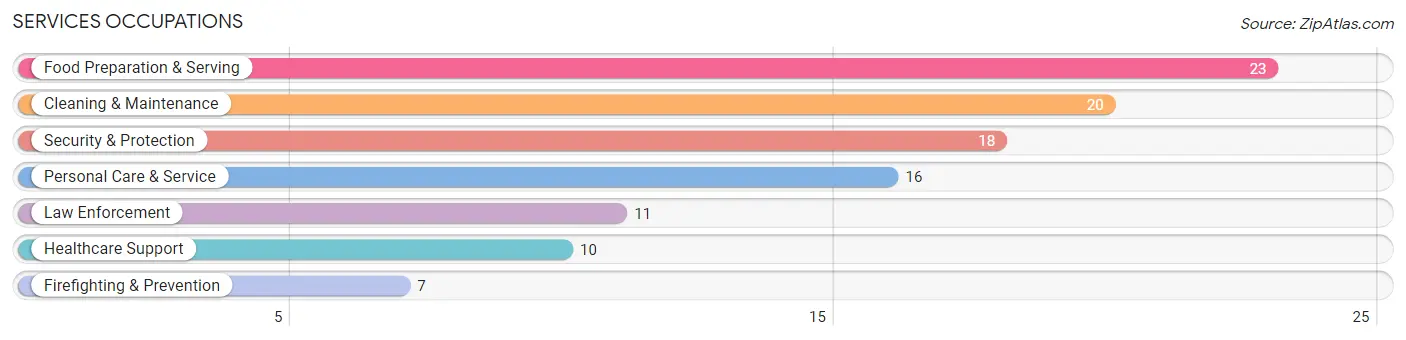 Services Occupations in Meadowview