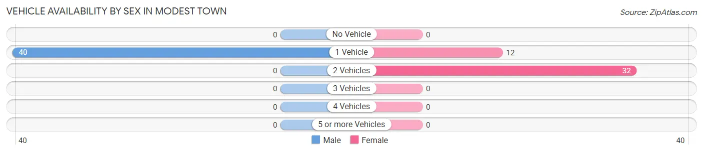 Vehicle Availability by Sex in Modest Town