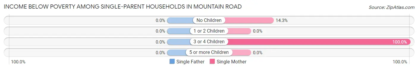 Income Below Poverty Among Single-Parent Households in Mountain Road