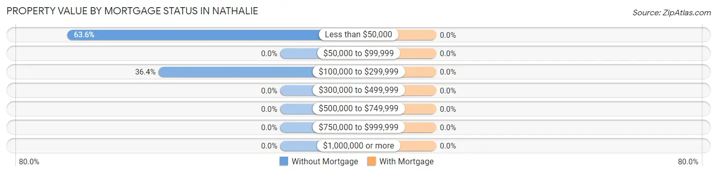 Property Value by Mortgage Status in Nathalie