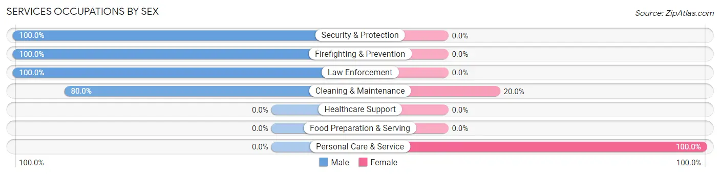 Services Occupations by Sex in Onley
