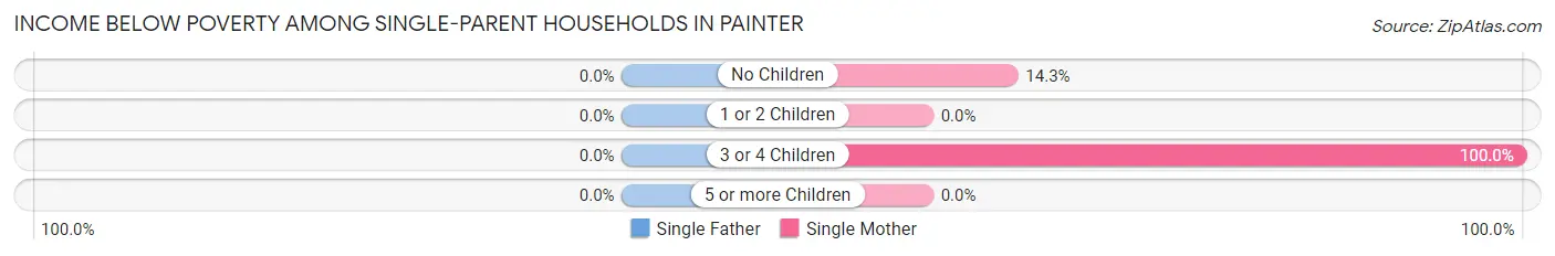 Income Below Poverty Among Single-Parent Households in Painter