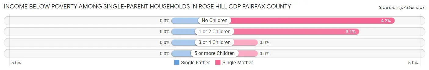 Income Below Poverty Among Single-Parent Households in Rose Hill CDP Fairfax County