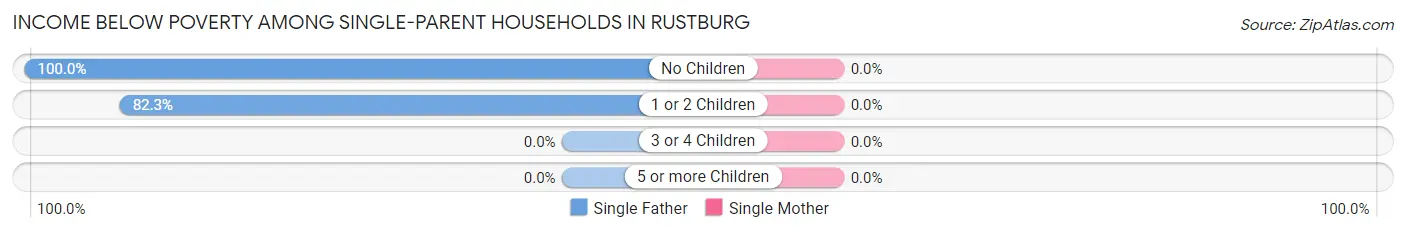 Income Below Poverty Among Single-Parent Households in Rustburg