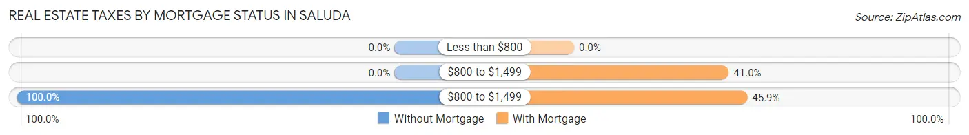 Real Estate Taxes by Mortgage Status in Saluda