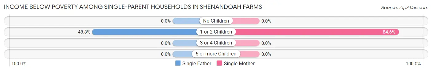 Income Below Poverty Among Single-Parent Households in Shenandoah Farms